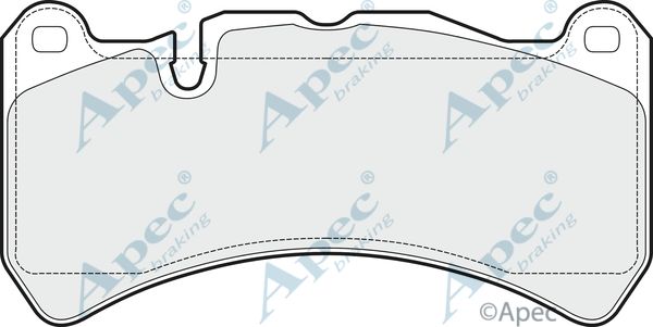 APEC BRAKING Комплект тормозных колодок, дисковый тормоз PAD1488